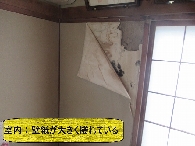 甲府市のお屋敷で屋上バルコニーから雨漏りが発生！室内漏水被害を確認
